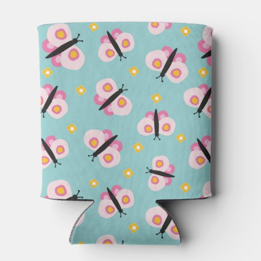 Butterfly-patroon Blikjeskoeler (Achterkant)