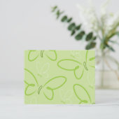 Butterfly-patroon Briefkaart (Staand voorkant)