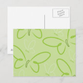 Butterfly-patroon Briefkaart (Voorkant / Achterkant)