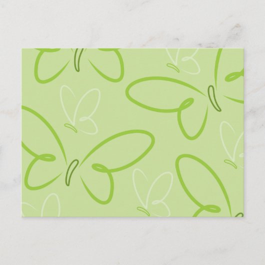 Butterfly-patroon Briefkaart (Voorkant)