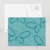 Butterfly-patroon Briefkaart (Voorkant / Achterkant)