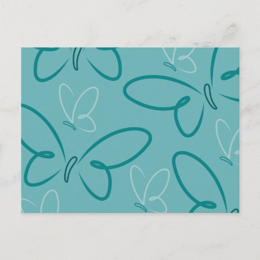 Butterfly-patroon Briefkaart (Voorkant)