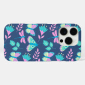 Butterfly-patroon Case-Mate iPhone Case (Achterkant (horizontaal))