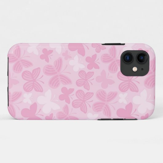 Butterfly-patroon Case-Mate iPhone Case (Achterkant (horizontaal))