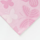 Butterfly-patroon Fleece Deken (Hoek)