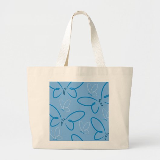 Butterfly-patroon Grote Tote Bag (Voorkant)