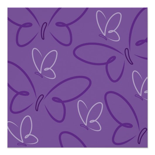 Butterfly-patroon Perfect Poster (Voorkant)