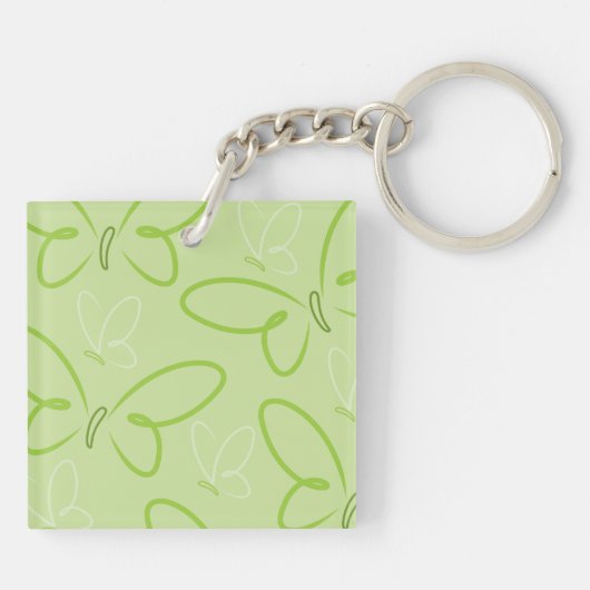 Butterfly-patroon Sleutelhanger (Achterkant)