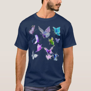 Butterfly-patroon T-shirt