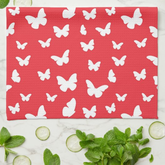 Butterfly-patroon Theedoek (Gevouwen)