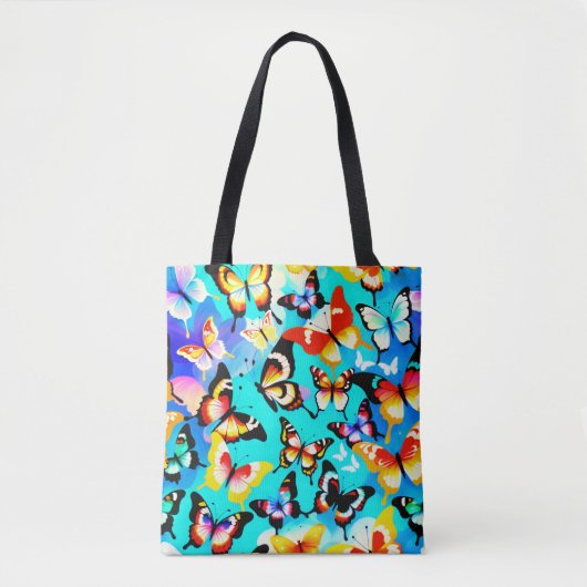 Butterfly-patroon Tote Bag (Voorkant)
