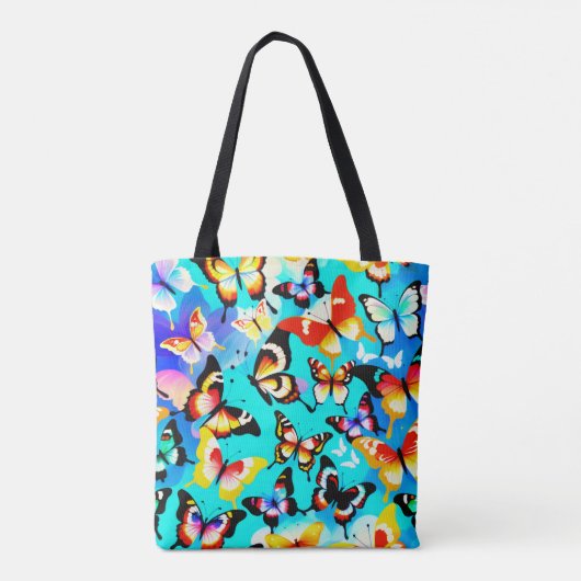 Butterfly-patroon Tote Bag (Achterkant)