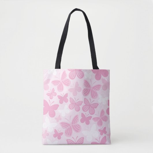 Butterfly-patroon Tote Bag (Voorkant)