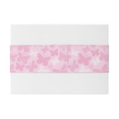 Butterfly-patroon Uitnodigingen Wikkel (Achterkant Voorbeeld)