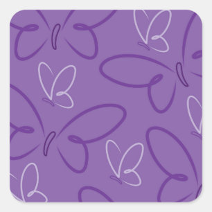 Butterfly-patroon Vierkante Sticker