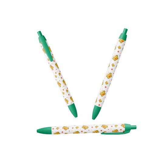 Butterfly-patroon Zwarte Inkt Pen