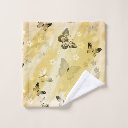 Butterfly Pattern 10 Bad Handdoek (Wasdoekje)