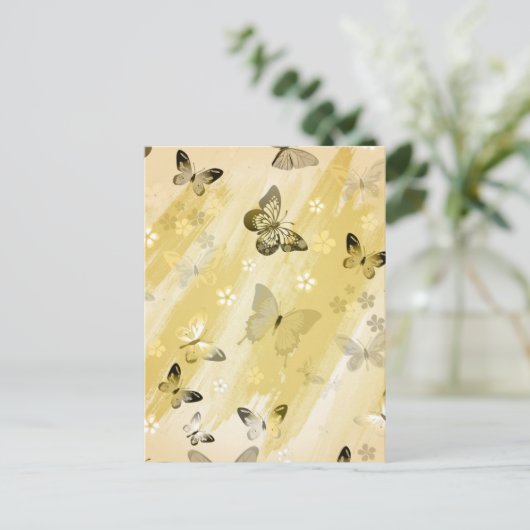 Butterfly Pattern 10 Briefkaart (Staand voorkant)