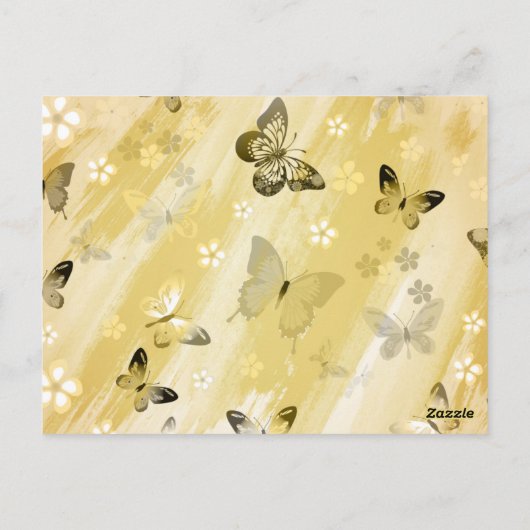 Butterfly Pattern 10 Briefkaart (Achterkant)