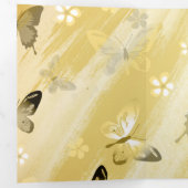 Butterfly Pattern 10 Drieluik Wenskaart (Binnenzijde eerst)