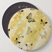 Butterfly Pattern 10 Ronde Button 6,0 Cm (Voorkant /achterkant)