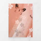 Butterfly Pattern 11 Drieluik Wenskaart (Cover)