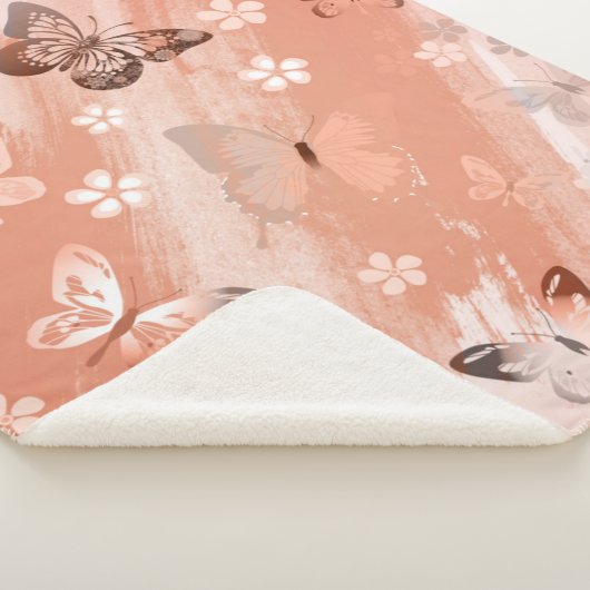 Butterfly Pattern 11 Sherpa Deken (3/4)