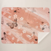 Butterfly Pattern 11 Sherpa Deken (Voorkant (horizontaal))