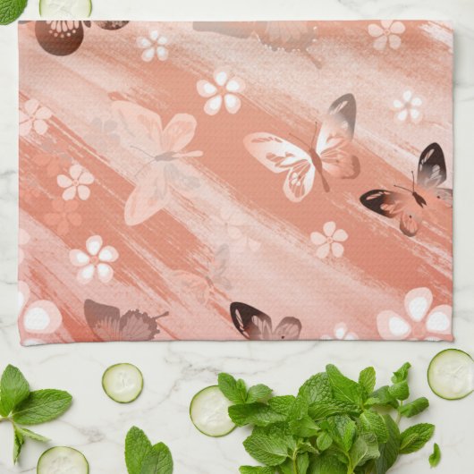 Butterfly Pattern 11 Theedoek (Gevouwen)