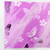 Butterfly Pattern 12 Drieluik Wenskaart (Binnenzijde eerst)