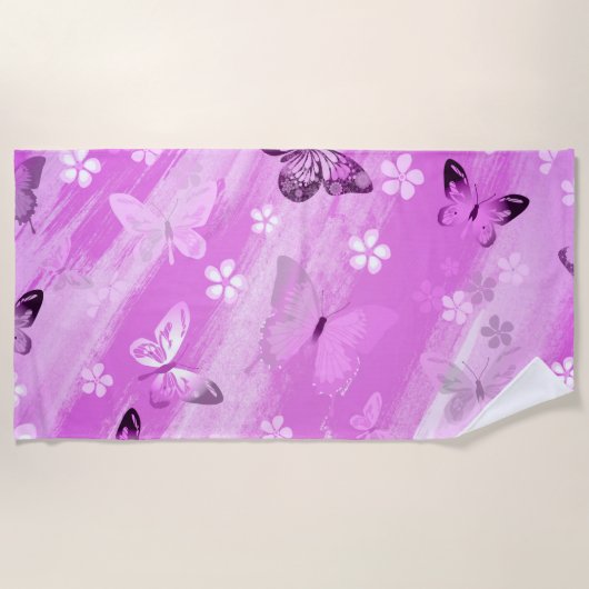Butterfly Pattern 12 Strandlaken (Voorkant)