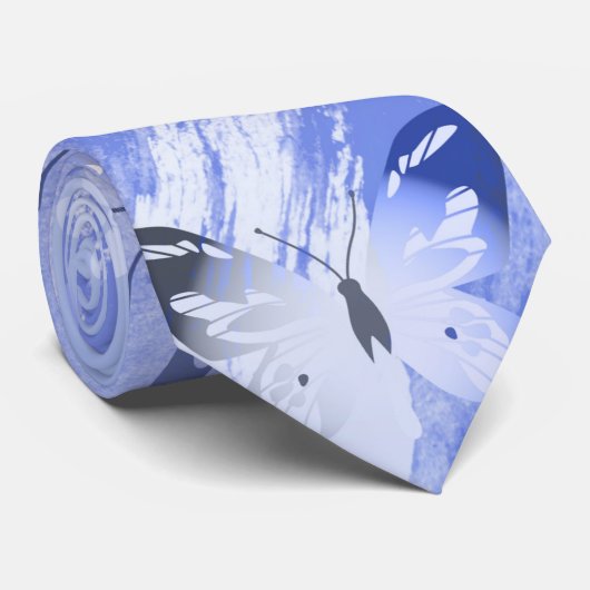 Butterfly Pattern 13 Stropdas (Opgerold)