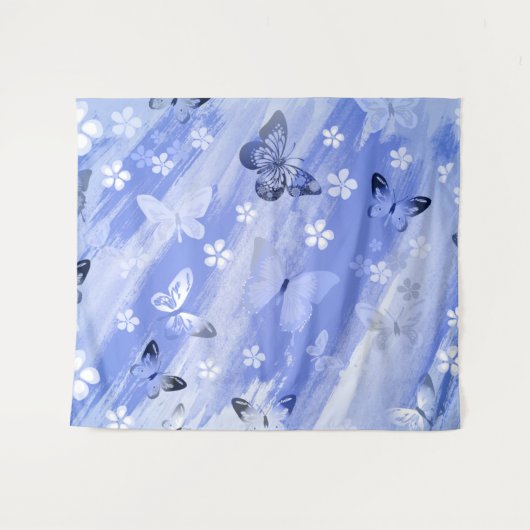 Butterfly Pattern 13 Wandkleed (Voorkant (horizontaal))