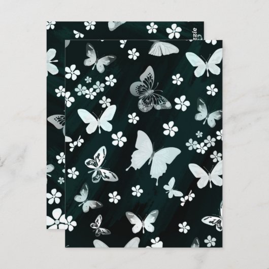 Butterfly Pattern 14 Briefkaart (Voorkant / Achterkant)