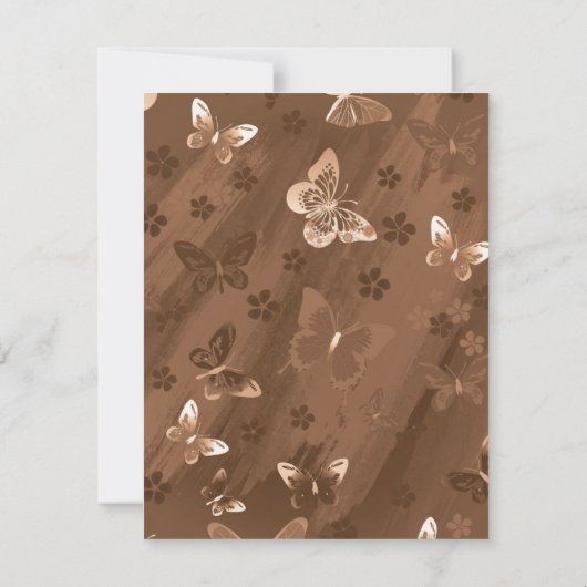 Butterfly Pattern 15 Notitiekaartje (Achterkant)
