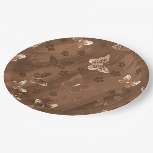 Butterfly Pattern 15 Papieren Bordje (Gekanteld)