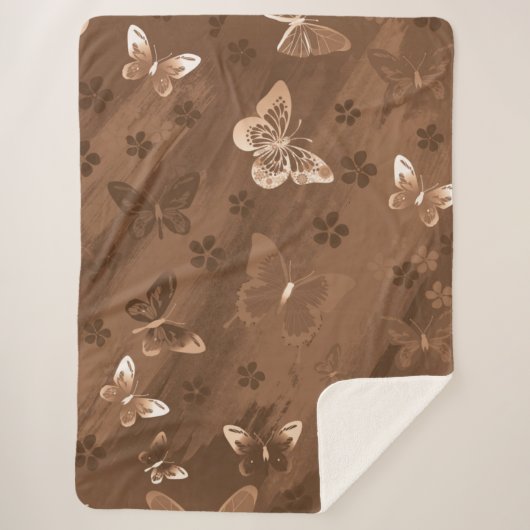 Butterfly Pattern 15 Sherpa Deken (Voorkant)