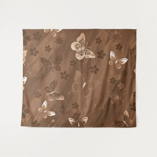 Butterfly Pattern 15 Wandkleed (Voorkant (horizontaal))