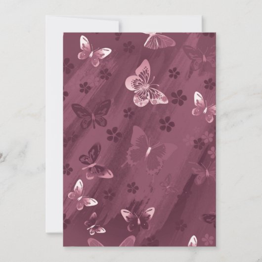 Butterfly Pattern 16 Bedankkaart (Voorkant)