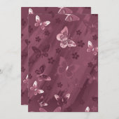 Butterfly Pattern 16 Bedankkaart (Voorkant / Achterkant)