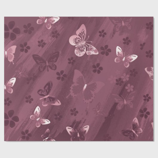 Butterfly Pattern 16 Cadeaupapier (Vlak)