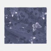 Butterfly Pattern 17 Fleece Deken (Voorkant (Horizontaal))