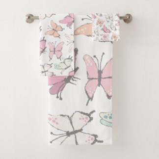 Butterfly Pattern Bad Handdoek
