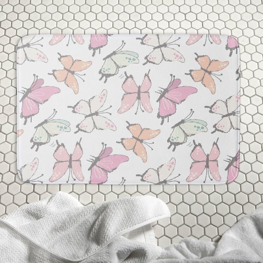 Butterfly Pattern Badmat