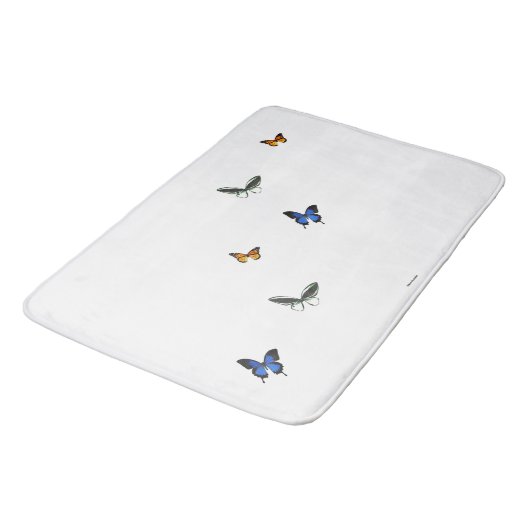 Butterfly Pattern Bath Mat (Gekanteld)