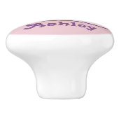 Butterfly Pattern Beauful Pink and Paars Animal Keramische Knop (Zijkant)