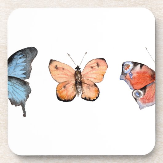 Butterfly Pattern Bier Onderzetter (Voorkant)