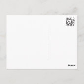 Butterfly Pattern - Black and White Briefkaart (Achterkant)