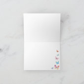 Butterfly Pattern Blank Dank u kaart (Binnen)