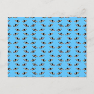 Butterfly Pattern. Blauw. Briefkaart